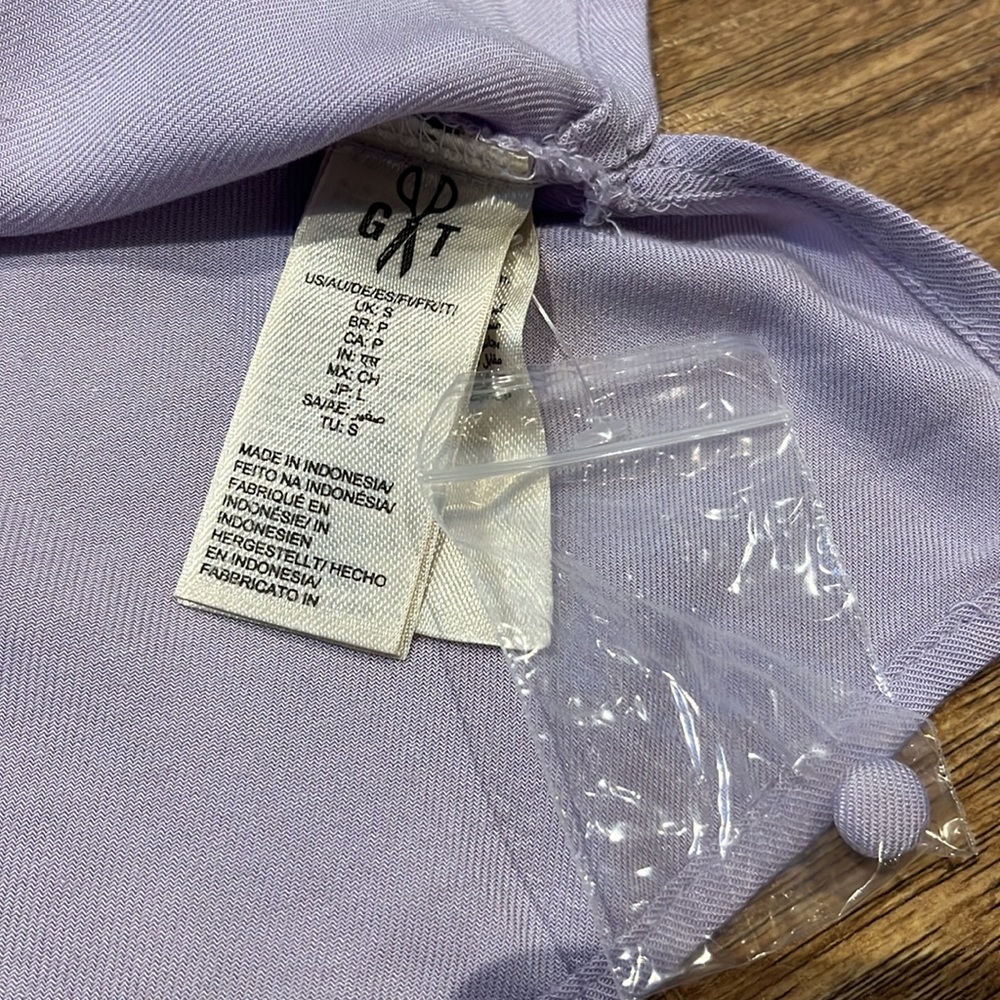 Goodthreads Lavender Button-Front Cami Tank Top - Picture 9 of 13